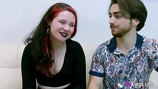 Redhead teen Inna Raven is always eager to suck cocks. She can't live impecunious 'em!